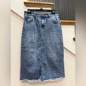 Rewash Light Blue Denim Skirt